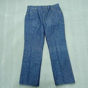 Indura flame retardant jeans men's size 38 dark blue cotton straight leg